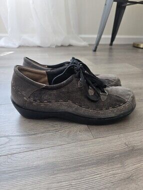 Ziera Allsorts Suede Walkimg Shoes Metallic Womens Size 41/US 10 Comfy Boho